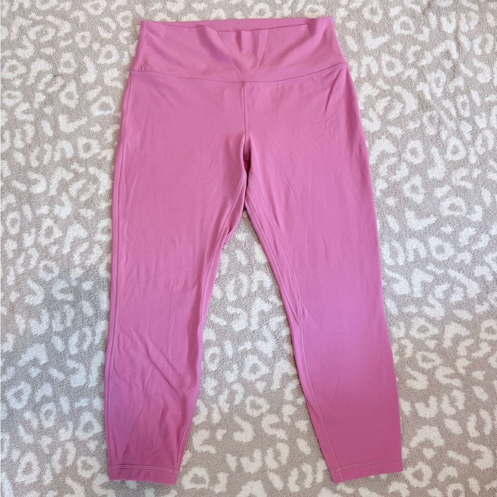 New Lululemon Size 14 Align HR High Rise Pant 25” Pink Blossom PBOL - Picture 2 of 2